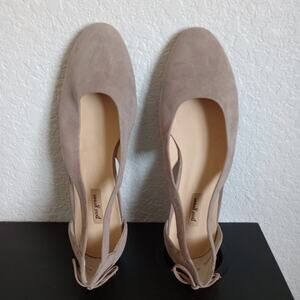 Paul Green cut out suede Flats bow on back (used)